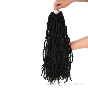 MYZYR Twist Crochet Hair Afro Kinky Curly 18 Inch Ombre Brown Long Synthetic Hair Crochet Braids Natural Hair Extensions